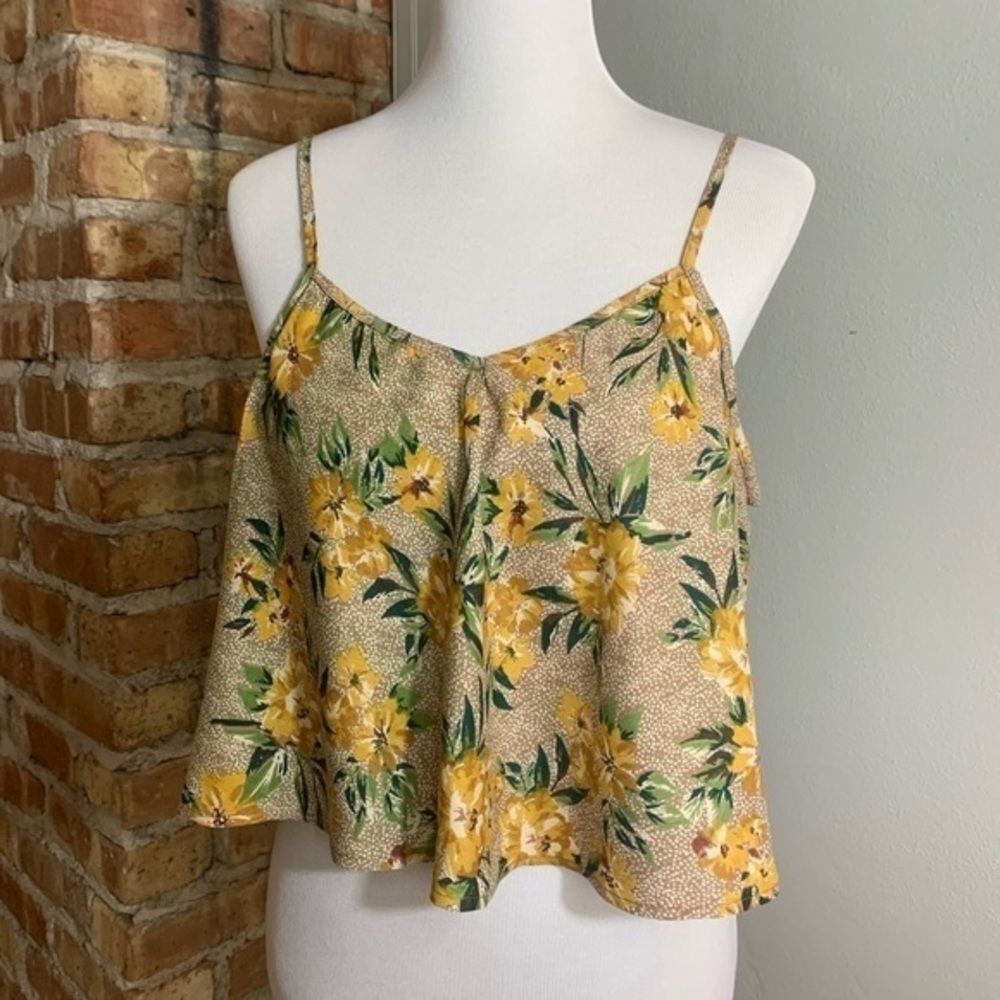 ANGIE | Floral Dot Cami Crop Top